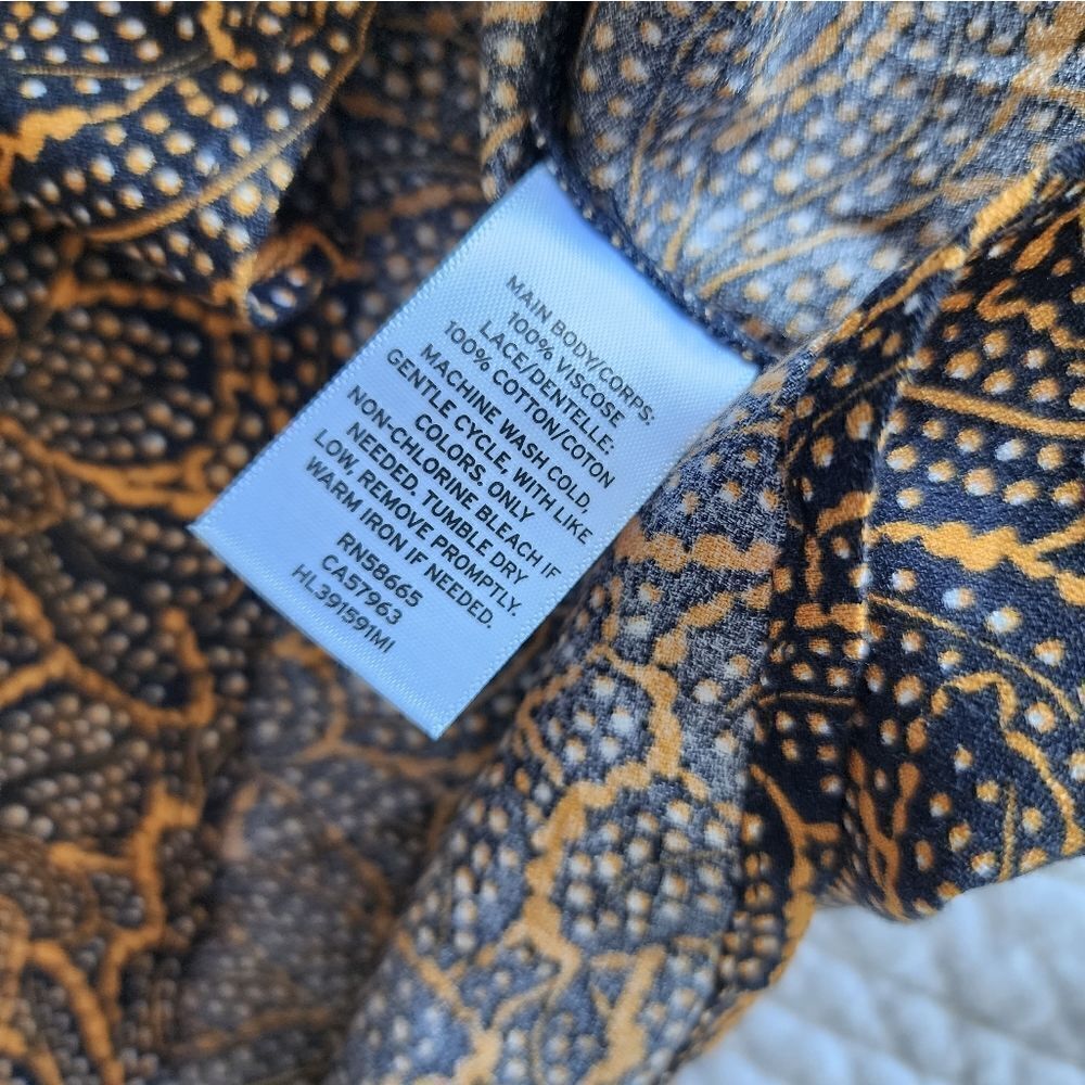 HINGE bohemian peaseant cottagecore blouse - Picture 12 of 12